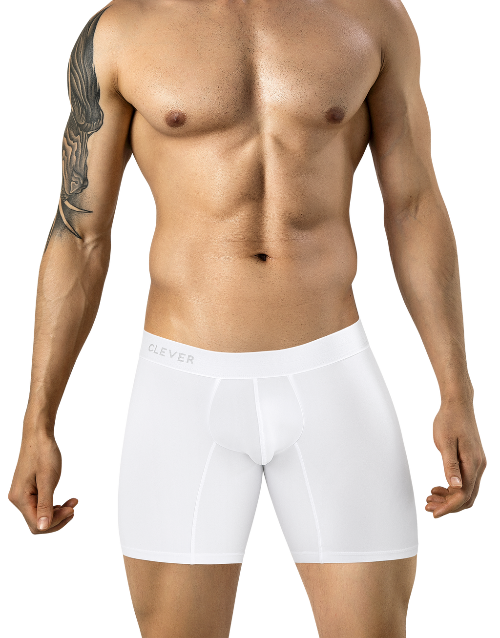 Clever Classic Match Long Boxer - Blanco