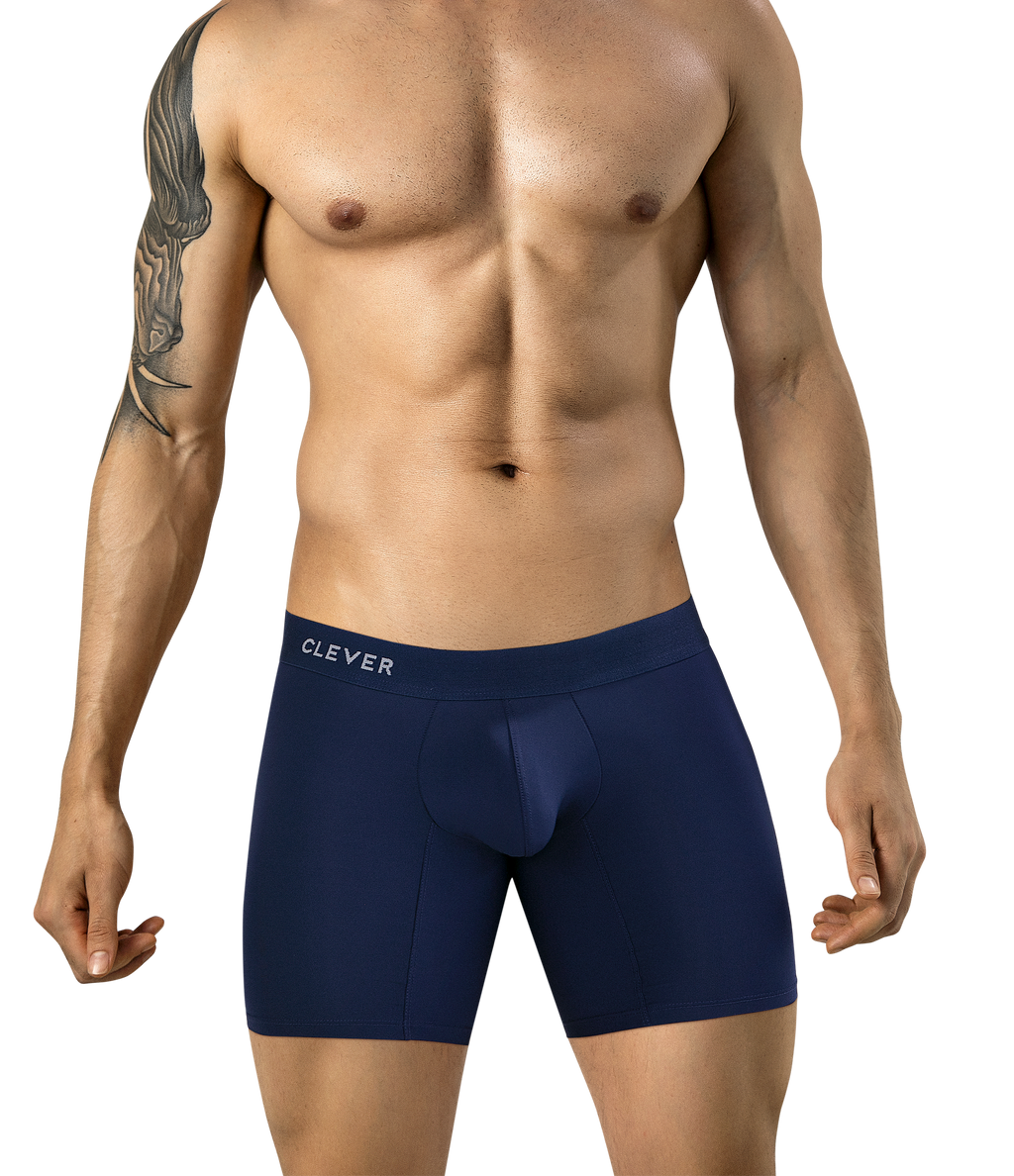 Clever Classic Match Long Boxer - Azul Oscuro