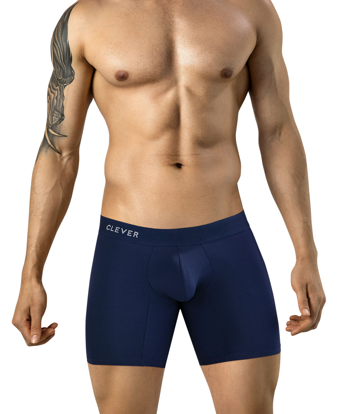 Clever Classic Match Long Boxer - Azul Oscuro
