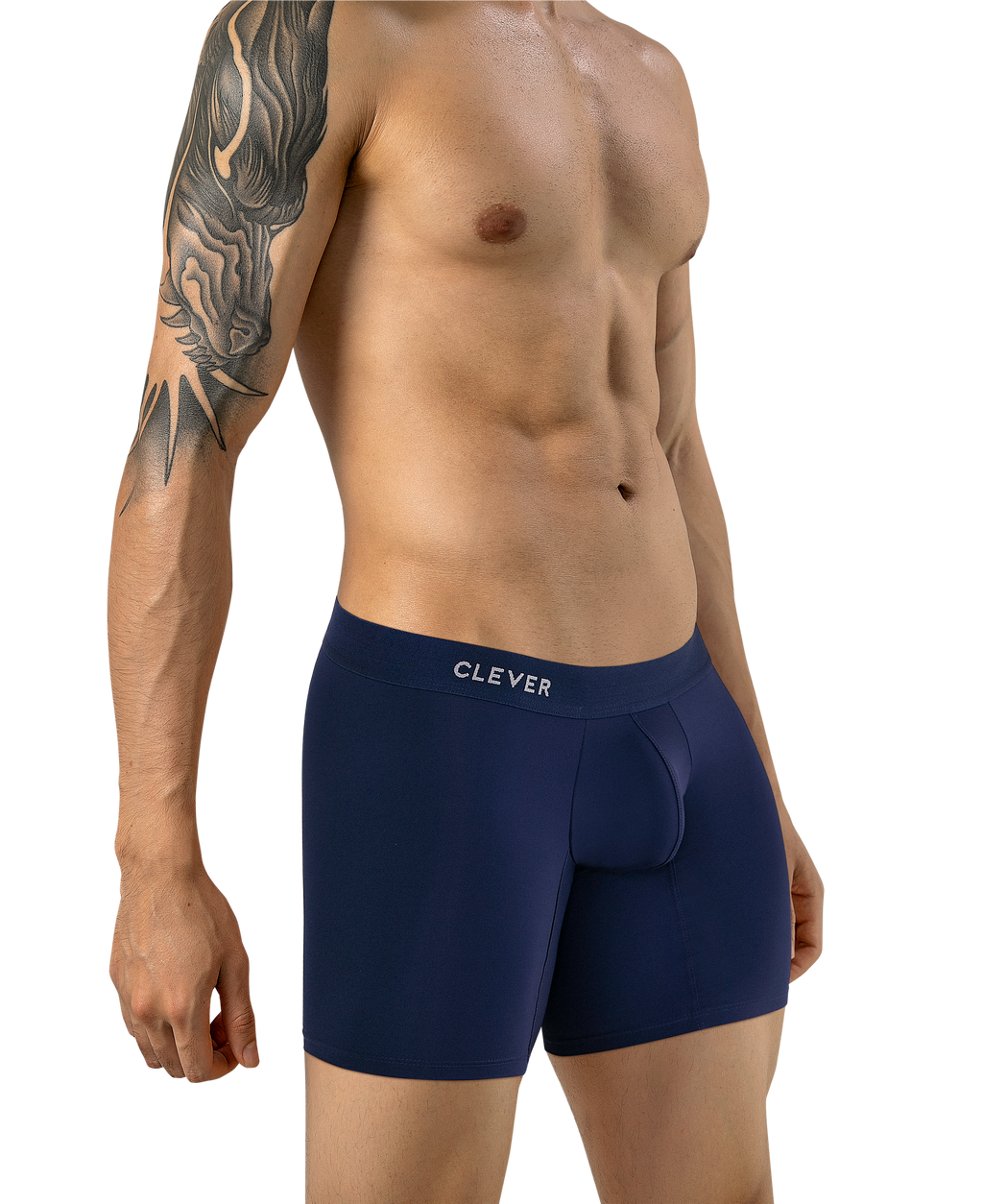 Clever Classic Match Long Boxer - Azul Oscuro