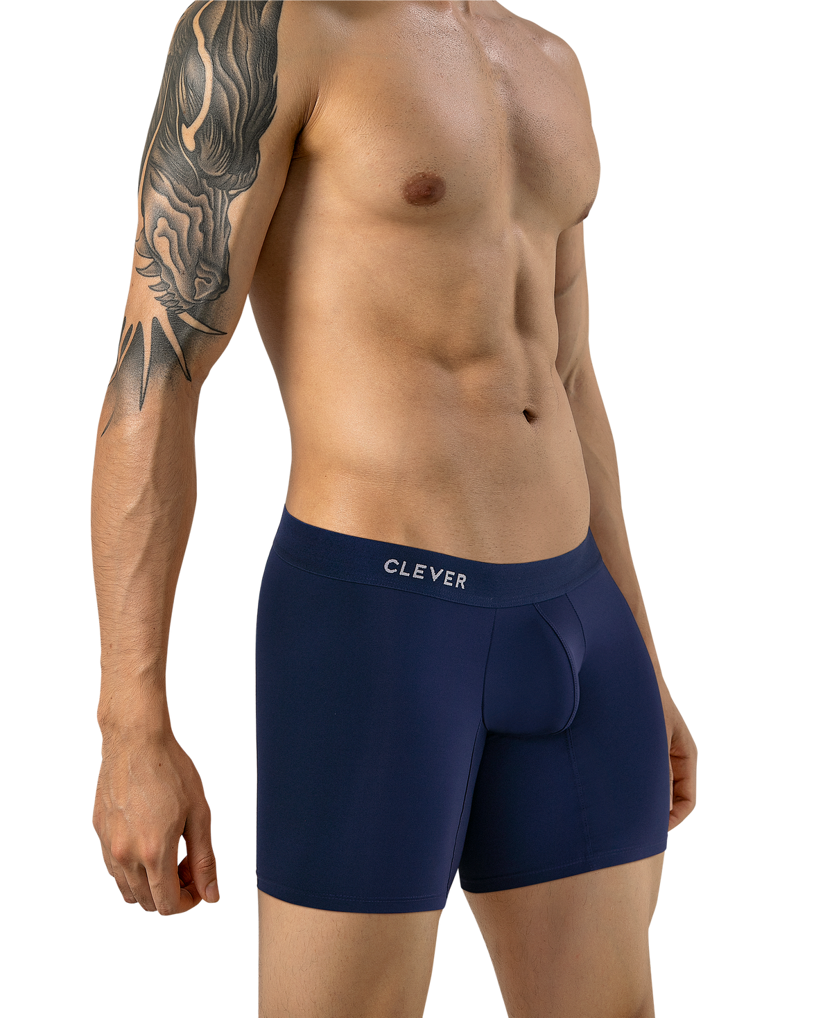 Clever Classic Match Long Boxer - Azul Oscuro