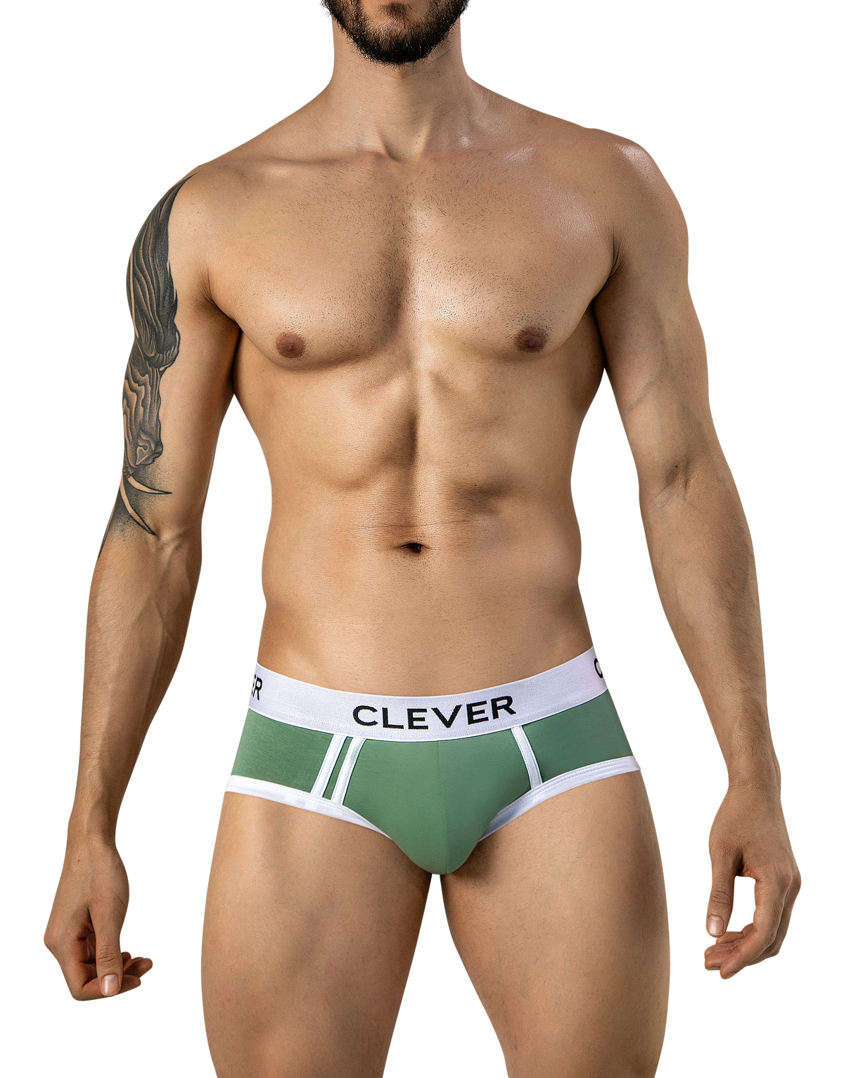 Clever Aquiles Piping Brief - Verde