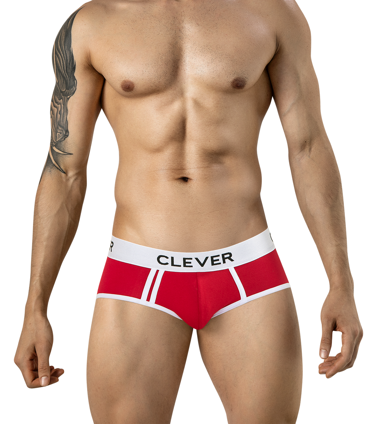 Clever Piping Brief - Rojo