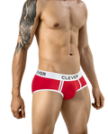 Clever Piping Brief - Rojo