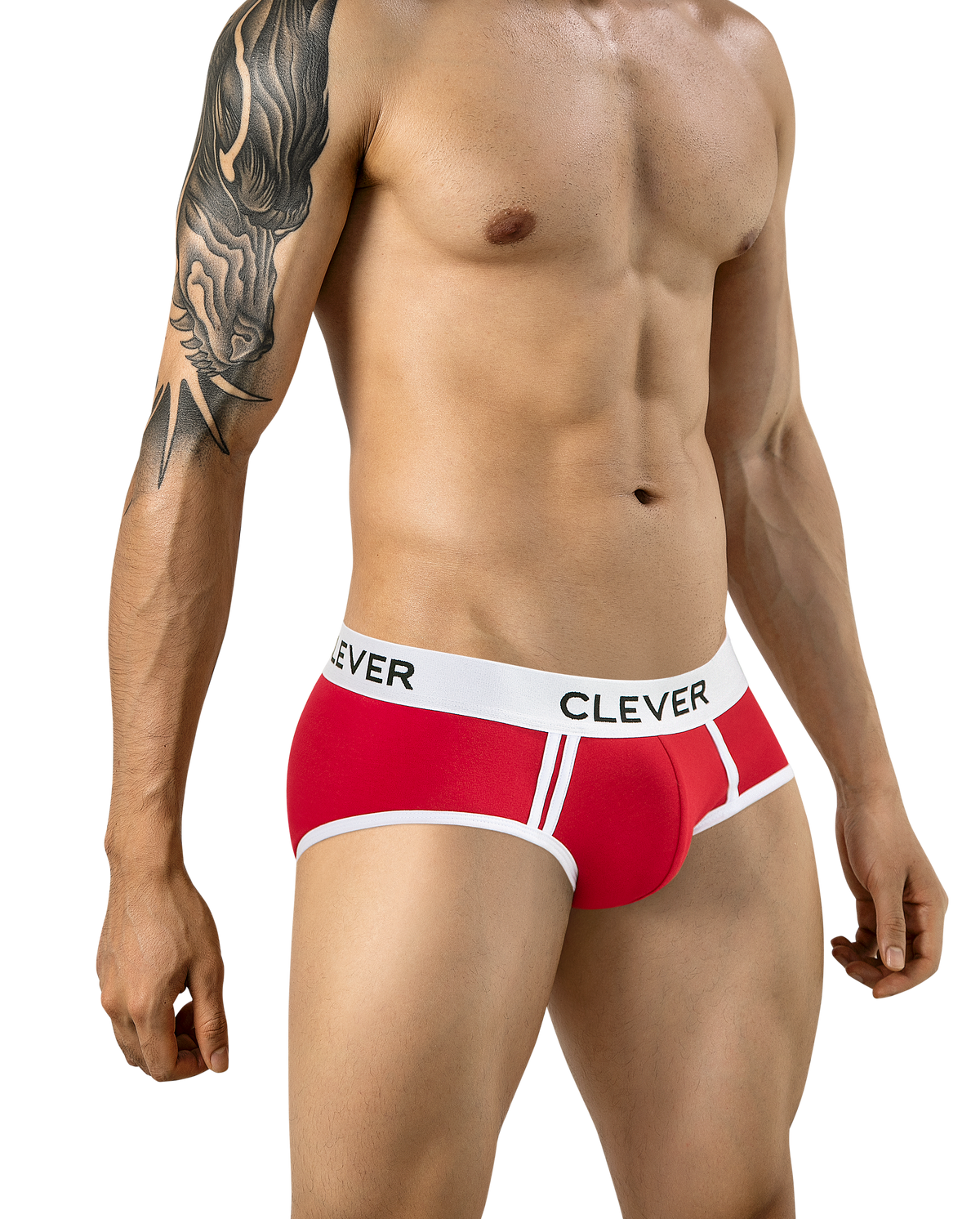 Clever Piping Brief - Rojo