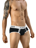 Clever Piping Brief - Negro