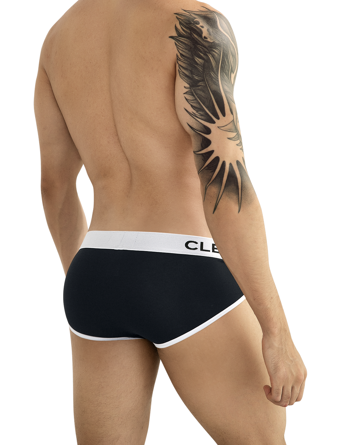 Clever Piping Brief - Negro