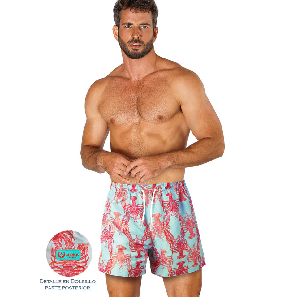Andros Pantaloneta de Baño 5394 - Celeste